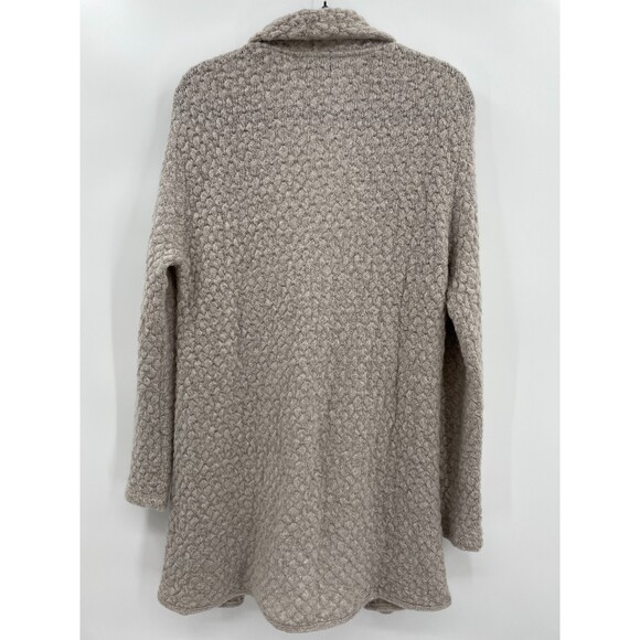 GIONFRIDDO Gray Mohair Blend Long Line Cardigan Sweater Size L - Picture 2 of 5